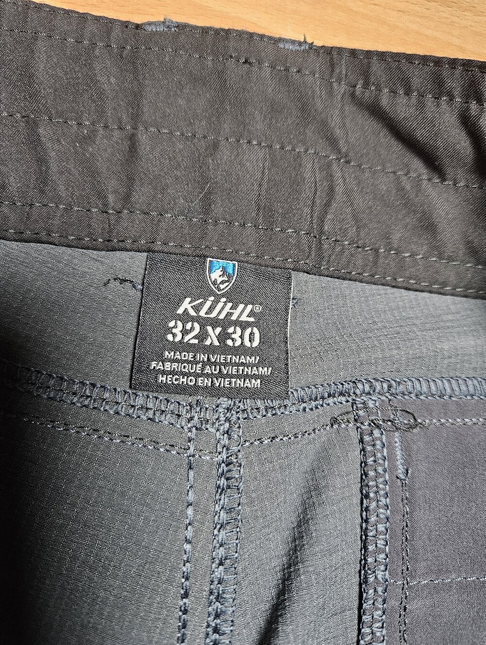 Kuhl Silencr Pant - Men's Gray Softshell Ripstop Gusseted Stretch Pants 32x30 - Picture 4 of 6